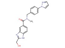 2-(hydroxymethyl)-N-methyl-N-[4-(1H-pyrazol-1-yl)benzyl]-1H-benzimidazole-5-carboxamide
