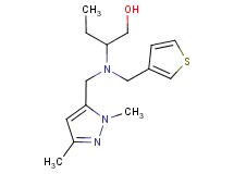 2-[[(1,3-dimethyl-1H-pyrazol-5-yl)methyl](3-thienylmethyl)amino]butan-1-ol