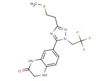 7-[3-[2-(methylthio)ethyl]-1-(2,2,2-trifluoroethyl)-1H-1,2,4-triazol-5-yl]-3,4-dihydroquinoxalin-2(1H)-one