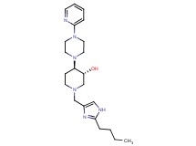 (3R*,4R*)-1-[(2-butyl-1H-imidazol-4-yl)methyl]-4-[4-(2-pyridinyl)-1-piperazinyl]-3-piperidinol