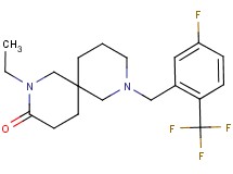 2-ethyl-8-[5-fluoro-2-(trifluoromethyl)benzyl]-2,8-diazaspiro[5.5]undecan-3-one