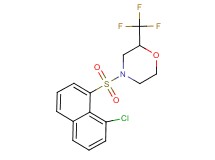 4-[(8-chloro-1-naphthyl)sulfonyl]-2-(trifluoromethyl)morpholine