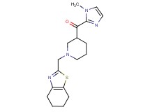 (1-methyl-1H-imidazol-2-yl)[1-(4,5,6,7-tetrahydro-1,3-benzothiazol-2-ylmethyl)-3-piperidinyl]methanone