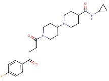 N-cyclopropyl-1'-[4-(4-fluorophenyl)-4-oxobutanoyl]-1,4'-bipiperidine-4-carboxamide