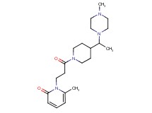 6-methyl-1-(3-{4-[1-(4-methyl-1-piperazinyl)ethyl]-1-piperidinyl}-3-oxopropyl)-2(1H)-pyridinone