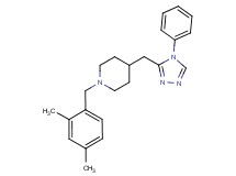 1-(2,4-dimethylbenzyl)-4-[(4-phenyl-4H-1,2,4-triazol-3-yl)methyl]piperidine