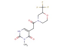 3-methyl-5-{2-oxo-2-[2-(trifluoromethyl)morpholin-4-yl]ethyl}pyrimidine-2,4(1H,3H)-dione