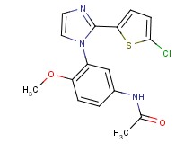N-{3-[2-(5-chloro-2-thienyl)-1H-imidazol-1-yl]-4-methoxyphenyl}acetamide