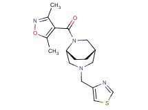 (1S*,5R*)-6-[(3,5-dimethylisoxazol-4-yl)carbonyl]-3-(1,3-thiazol-4-ylmethyl)-3,6-diazabicyclo[3.2.2]nonane