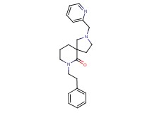 7-(2-phenylethyl)-2-(2-pyridinylmethyl)-2,7-diazaspiro[4.5]decan-6-one