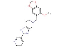 5-[(6-methoxy-1,3-benzodioxol-5-yl)methyl]-2-pyridin-3-yl-4,5,6,7-tetrahydro-1H-imidazo[4,5-c]pyridine