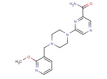 6-{4-[(2-methoxypyridin-3-yl)methyl]piperazin-1-yl}pyrazine-2-carboxamide