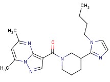 3-{[3-(1-butyl-1H-imidazol-2-yl)piperidin-1-yl]carbonyl}-5,7-dimethylpyrazolo[1,5-a]pyrimidine