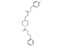 4-{3-[(4-fluorobenzyl)amino]-3-oxopropyl}-N-(2-phenylethyl)-1-piperidinecarboxamide