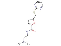 N-[2-(dimethylamino)ethyl]-5-[(pyrimidin-2-ylthio)methyl]-2-furamide