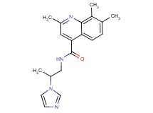 N-[2-(1H-imidazol-1-yl)propyl]-2,7,8-trimethyl-4-quinolinecarboxamide