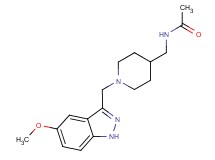N-({1-[(5-methoxy-1H-indazol-3-yl)methyl]-4-piperidinyl}methyl)acetamide