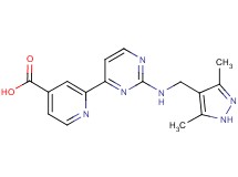 2-(2-{[(3,5-dimethyl-1H-pyrazol-4-yl)methyl]amino}pyrimidin-4-yl)isonicotinic acid