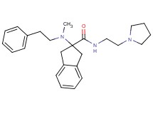 2-[methyl(2-phenylethyl)amino]-N-[2-(1-pyrrolidinyl)ethyl]-2-indanecarboxamide