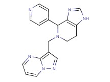 5-(pyrazolo[1,5-a]pyrimidin-3-ylmethyl)-4-pyridin-4-yl-4,5,6,7-tetrahydro-1H-imidazo[4,5-c]pyridine