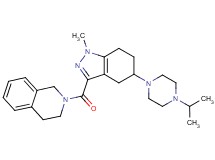 2-{[5-(4-isopropyl-1-piperazinyl)-1-methyl-4,5,6,7-tetrahydro-1H-indazol-3-yl]carbonyl}-1,2,3,4-tetrahydroisoquinoline