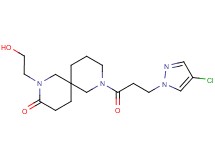 8-[3-(4-chloro-1H-pyrazol-1-yl)propanoyl]-2-(2-hydroxyethyl)-2,8-diazaspiro[5.5]undecan-3-one