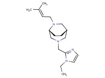 (1S*,5R*)-3-[(1-ethyl-1H-imidazol-2-yl)methyl]-6-(3-methylbut-2-en-1-yl)-3,6-diazabicyclo[3.2.2]nonane