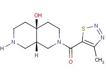 (4aS*,8aS*)-2-[(4-methyl-1,2,3-thiadiazol-5-yl)carbonyl]octahydro-2,7-naphthyridin-4a(2H)-ol