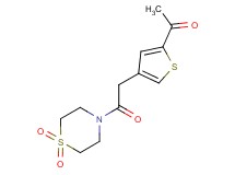 1-{4-[2-(1,1-dioxidothiomorpholin-4-yl)-2-oxoethyl]-2-thienyl}ethanone