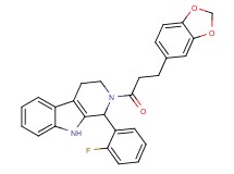 2-[3-(1,3-benzodioxol-5-yl)propanoyl]-1-(2-fluorophenyl)-2,3,4,9-tetrahydro-1H-beta-carboline
