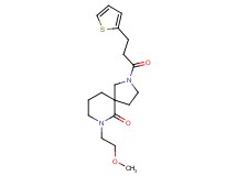7-(2-methoxyethyl)-2-[3-(2-thienyl)propanoyl]-2,7-diazaspiro[4.5]decan-6-one