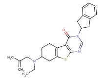 3-(2,3-dihydro-1H-inden-2-yl)-7-[ethyl(2-methyl-2-propen-1-yl)amino]-5,6,7,8-tetrahydro[1]benzothieno[2,3-d]pyrimidin-4(3H)-one