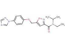 N-ethyl-N-isopropyl-5-{[4-(1H-1,2,4-triazol-1-yl)phenoxy]methyl}isoxazole-3-carboxamide