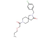 2-(4-chlorobenzyl)-8-(propoxyacetyl)-2,8-diazaspiro[4.5]decan-3-one