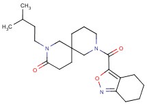 2-(3-methylbutyl)-8-(4,5,6,7-tetrahydro-2,1-benzisoxazol-3-ylcarbonyl)-2,8-diazaspiro[5.5]undecan-3-one