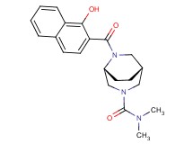 (1R*,5R*)-6-(1-hydroxy-2-naphthoyl)-N,N-dimethyl-3,6-diazabicyclo[3.2.2]nonane-3-carboxamide