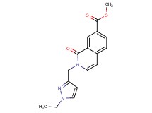 methyl 2-[(1-ethyl-1H-pyrazol-3-yl)methyl]-1-oxo-1,2-dihydroisoquinoline-7-carboxylate