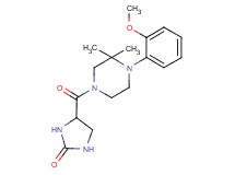4-{[4-(2-methoxyphenyl)-3,3-dimethyl-1-piperazinyl]carbonyl}-2-imidazolidinone