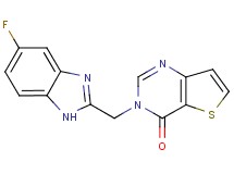 3-[(5-fluoro-1H-benzimidazol-2-yl)methyl]thieno[3,2-d]pyrimidin-4(3H)-one