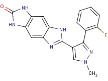 6-[3-(2-fluorophenyl)-1-methyl-1H-pyrazol-4-yl]-3,5-dihydroimidazo[4,5-f]benzimidazol-2(1H)-one