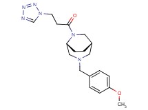 (1S*,5R*)-3-(4-methoxybenzyl)-6-[3-(1H-tetrazol-1-yl)propanoyl]-3,6-diazabicyclo[3.2.2]nonane
