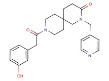 9-[(3-hydroxyphenyl)acetyl]-2-(pyridin-4-ylmethyl)-2,9-diazaspiro[5.5]undecan-3-one