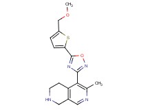 5-{5-[5-(methoxymethyl)-2-thienyl]-1,2,4-oxadiazol-3-yl}-6-methyl-1,2,3,4-tetrahydro-2,7-naphthyridine hydrochloride