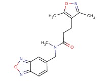 N-(2,1,3-benzoxadiazol-5-ylmethyl)-3-(3,5-dimethylisoxazol-4-yl)-N-methylpropanamide