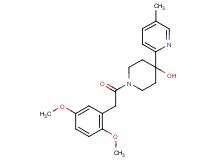 1-[(2,5-dimethoxyphenyl)acetyl]-4-(5-methylpyridin-2-yl)piperidin-4-ol
