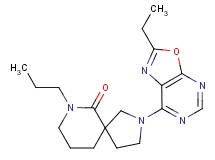 2-(2-ethyl[1,3]oxazolo[5,4-d]pyrimidin-7-yl)-7-propyl-2,7-diazaspiro[4.5]decan-6-one