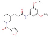 N-(3,5-dimethoxyphenyl)-3-[1-(3-furoyl)-3-piperidinyl]propanamide