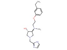 (3S*,4S*)-4-[[2-(3-ethylphenoxy)ethyl](methyl)amino]-1-(1H-imidazol-2-ylmethyl)-3-pyrrolidinol