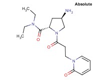 (4R)-4-amino-N,N-diethyl-1-[3-(2-oxopyridin-1(2H)-yl)propanoyl]-L-prolinamide