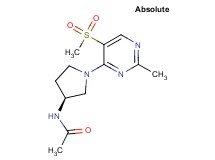 N-{(3S)-1-[2-methyl-5-(methylsulfonyl)pyrimidin-4-yl]pyrrolidin-3-yl}acetamide